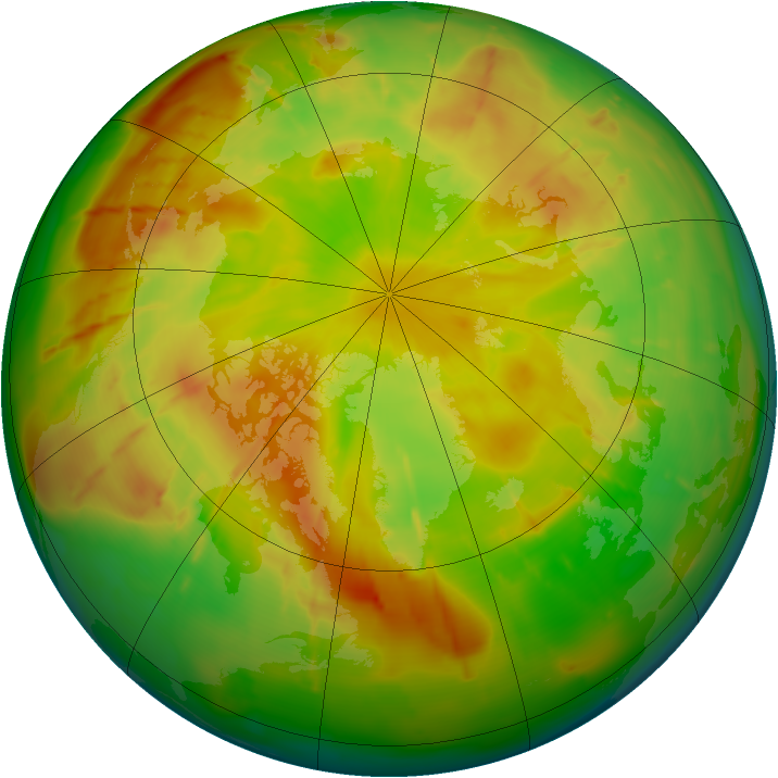 Arctic ozone map for 23 May 2010